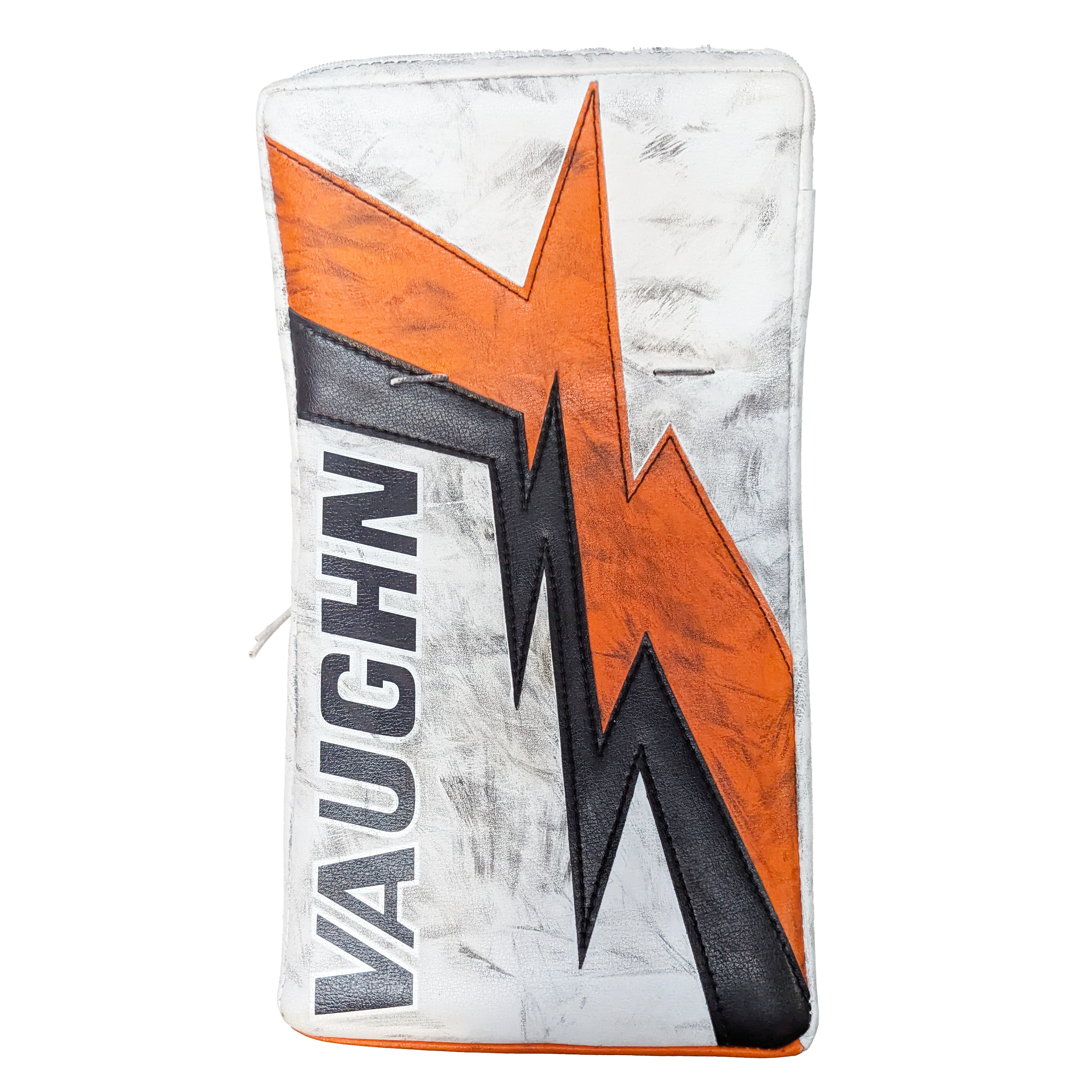 Vaughn Velocity V10 XP - Bloqueur de gardien de but professionnel d'occasion (blanc/orange)